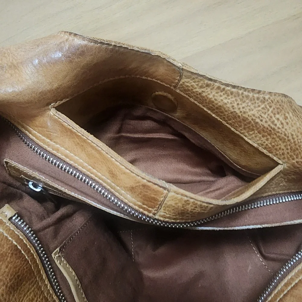 Latico Leather Camilla Boho Shoulder Bag In Camel Tan Leather New